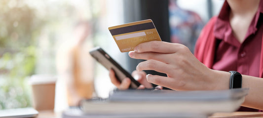 person paying with a bank card