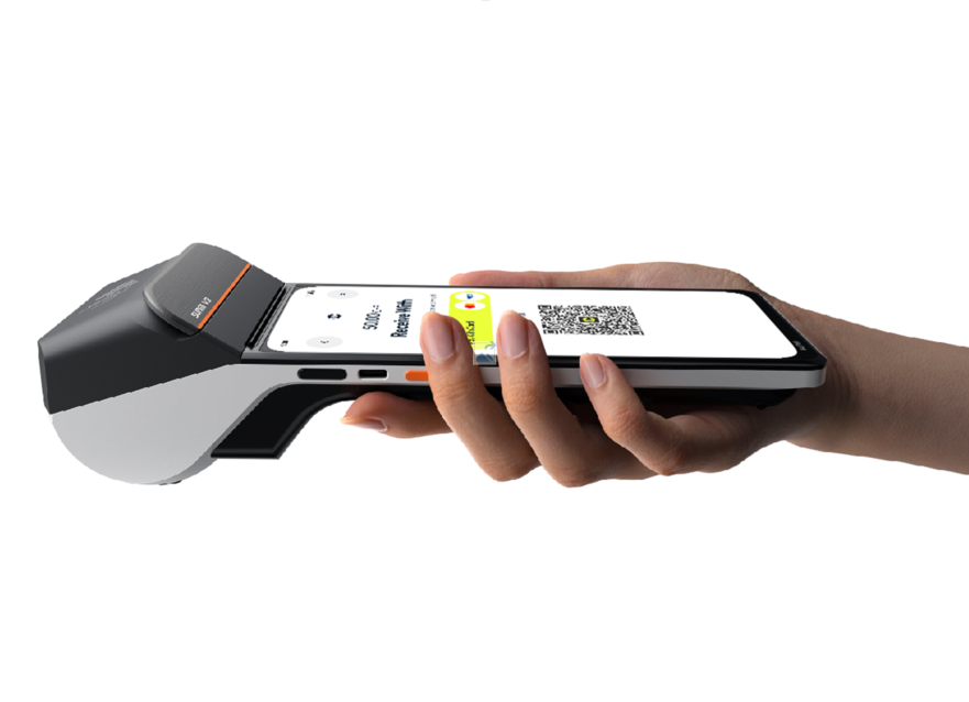 TapyPay card payment app running on Sunmi V3H terminal
